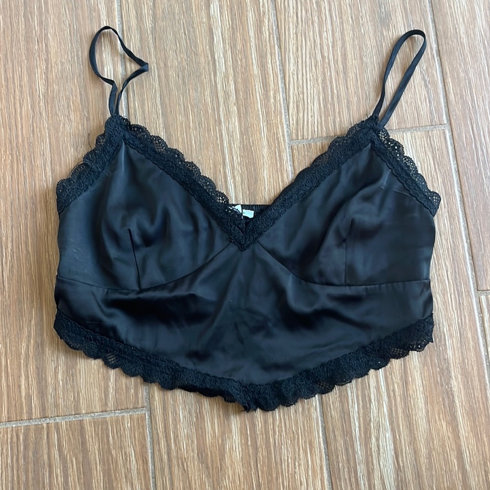 Black lacy going out top